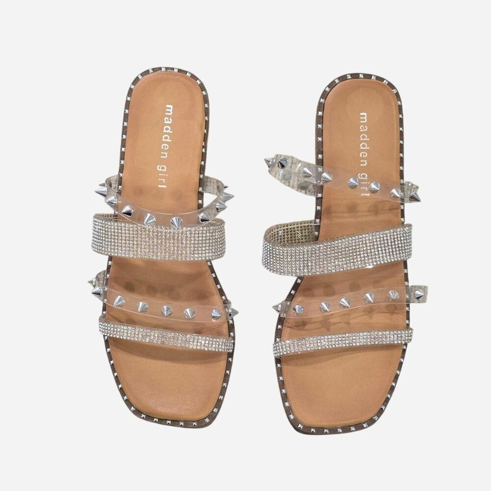 Madden Girl Women's Silver and Gold Sandals